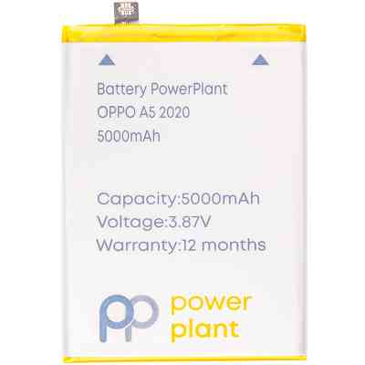 Аккумуляторная батарея PowerPlant OPPO A5 2020 (BLP673) 5000mAh (SM130528) Винница