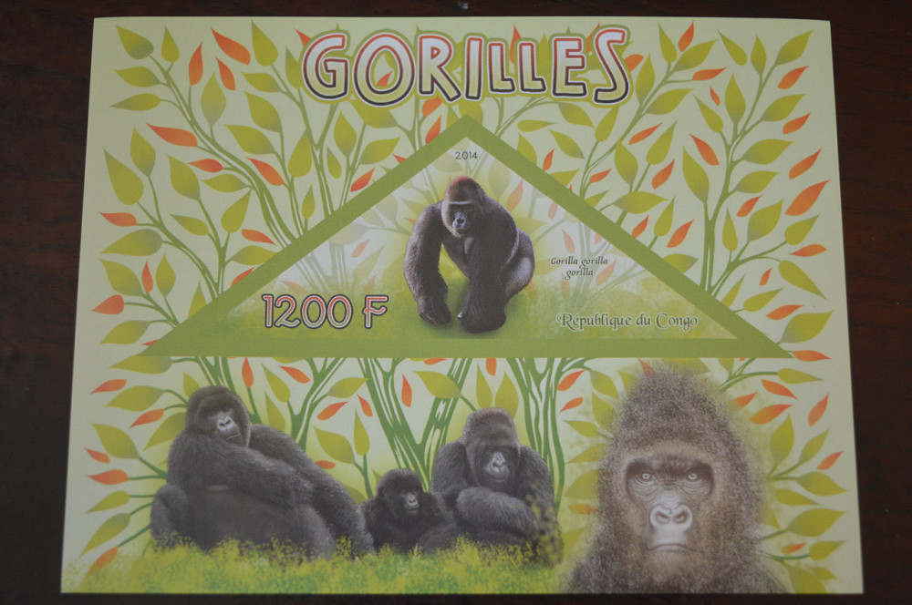 Конго. Фауна. Личности. Блок. 2014 р. (А-34) Полтава - фото 1