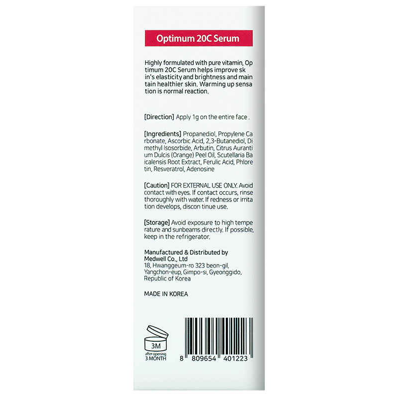 Сироватка глибокої дії на основі L-аскорбінової кислоти Optimum 20C Ampoule - THERMOCEUTICAL 30мл Дніпро - фото 4