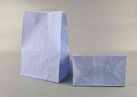 Пакет с дном бумажный 28*19*11,5  ГОЛУБОЙ (25 шт) Харьков