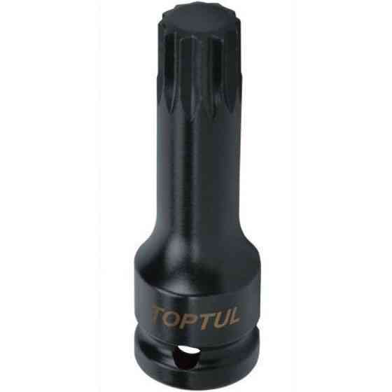 Головка ударная TOPTUL SPLINE М16 L77мм 1/2