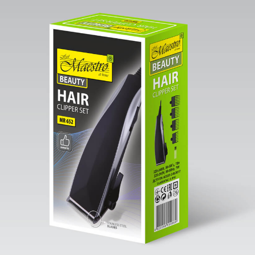 Машинка для стрижки (лезо нерж.сталь) MR-652SS Maestro Житомир - фото 4