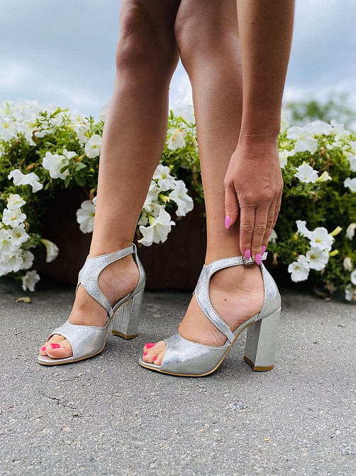 Nivelle Босоніжки жіночі NIVELLE 1858/9510-9544 срібні (літо, шкіра натуральна) (3711) Коломыя - изображение 3