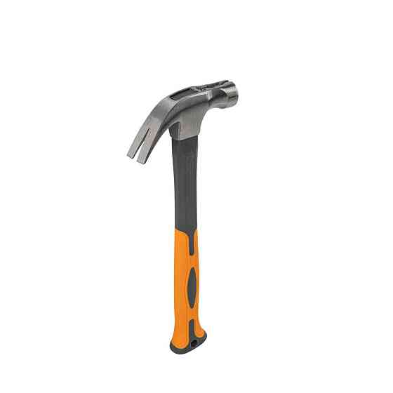 Молоток столярний FIBERGLASS з магнітною ручкою зі скловолокна для цвяхів, 450г, DIY-HF3045 Київ