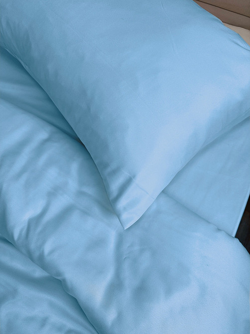 Комплект наволочок Ecotton 50х70 см 2 шт блакитного кольору Blue Коломия - фото 2