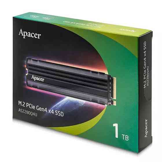 Накопичувач SSD M.2 Apacer AS2280Q4U 1TB 2280 PCIe 4.0x4 NVMe 3D Nand Read/Write: 7300/6000 MB/sec Київ
