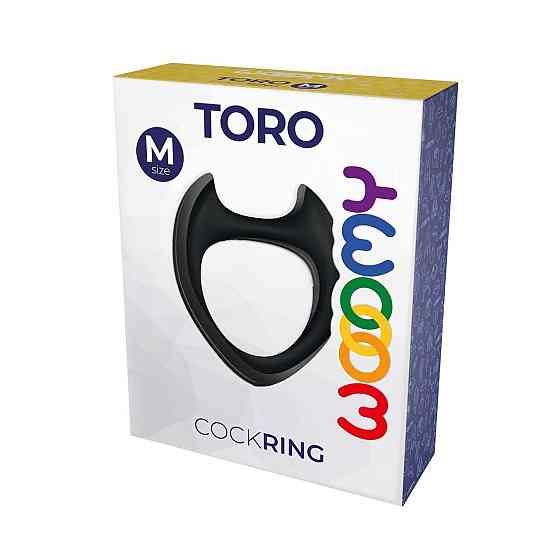 Ерекційне кільце Wooomy Toro M Black Sex Aura Київ