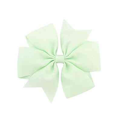 Дитяча заколка бантик ментол, 1шт., розмір бантика 8см Київ