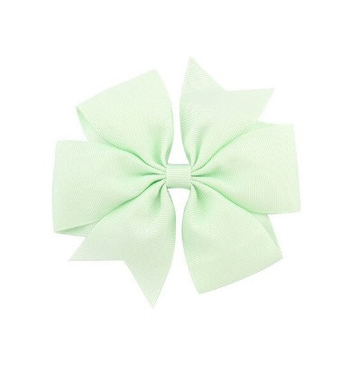 Дитяча заколка бантик ментол, 1шт., розмір бантика 8см Київ - фото 1