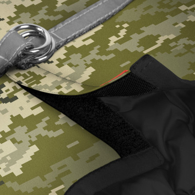 Шлей для собак WAUDOG Clothes с QR паспортом "Милитари" S1 (227-4026) Винница - изображение 3