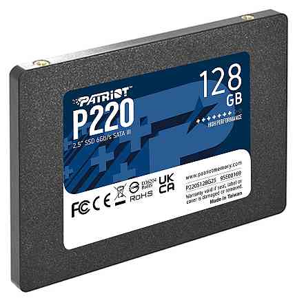 Накопичувач SSD 128GB Patriot P220 2.5" SATAIII TLC (P220S128G25) 2.5" Харків