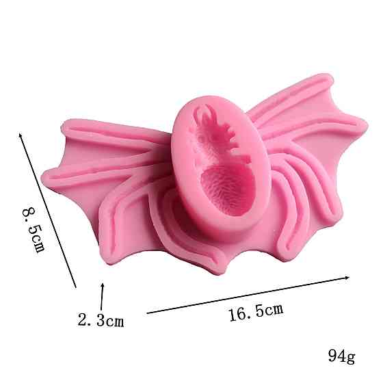 Молд силиконовый Паук 85 на 165 мм розовый Киев