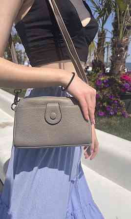 Сумка-клатч у стильному дизайні з натуральної шкіри 22099 Vintage Сіра Київ