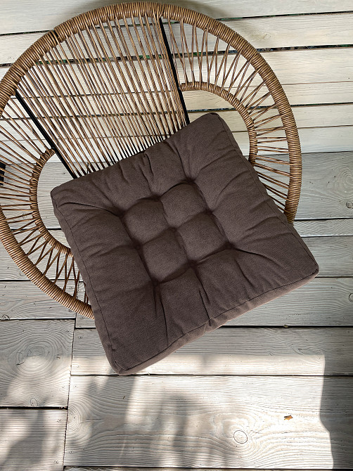 Подушка для стільців (50x50х8 см) Decorator Соро колір коричневий 84-050 Київ - фото 2