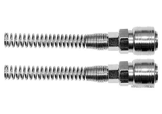 Швидкоз'єднувальна муфта YATO з пружиною, до шлангу Ø=6х10 мм, 2 шт. [6/60] Одесса