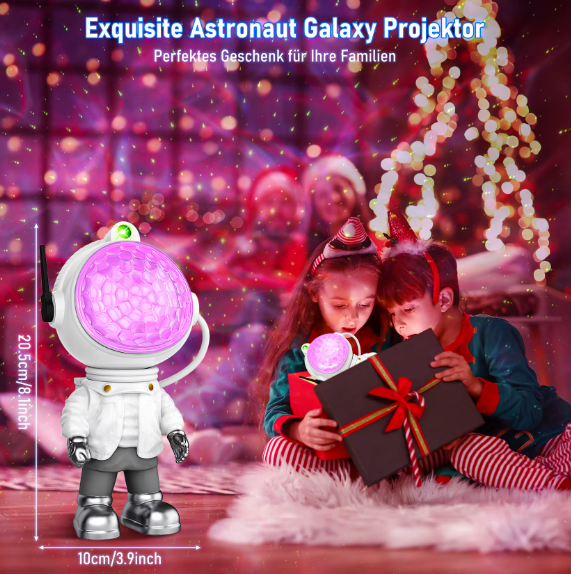 Вітринний зразок Проєктор галактики Space Buddy Astronaut, зоряне небо, LED нічник, проєкція 360°, пульт ДК Київ - фото 16
