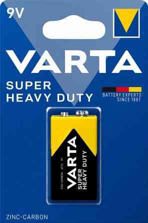 Батарейка VARTA SuperHeavy Duty Крона 6F22 / 9V / солевая / БЛИСТЕР Днепр