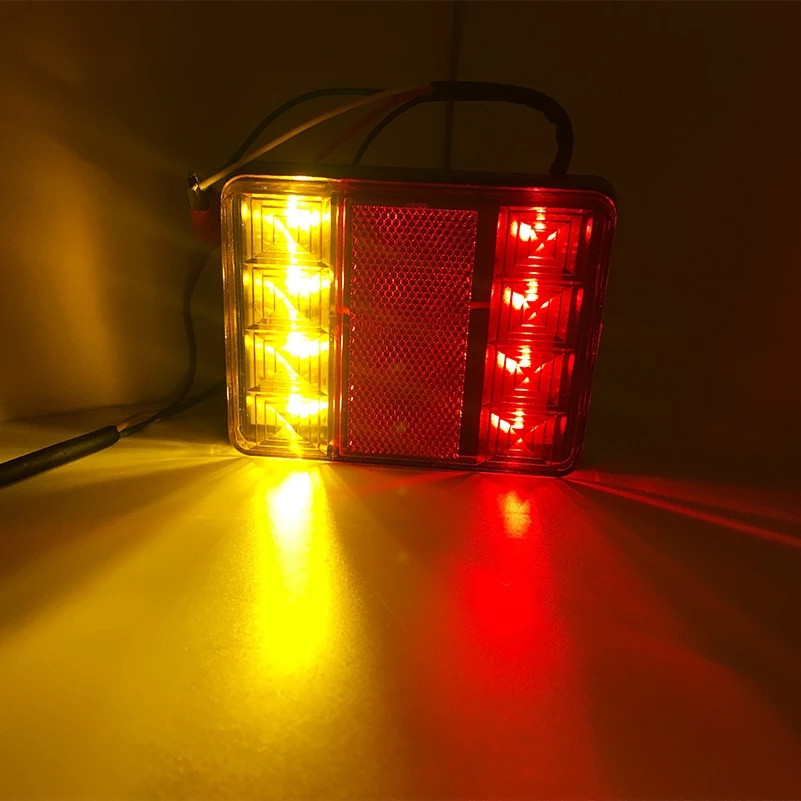 Ліхтар LED задній універсальний 120 х 95 х 22; 12/24/30V; 12 led діодів; + 20 см дріт Мукачево - фото 8