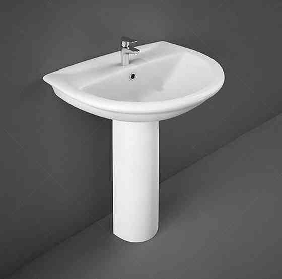 Раковина та ніжка RAK Ceramics Karla 60.5x83.5x48.5см (RAK0011) Білий Вінниця
