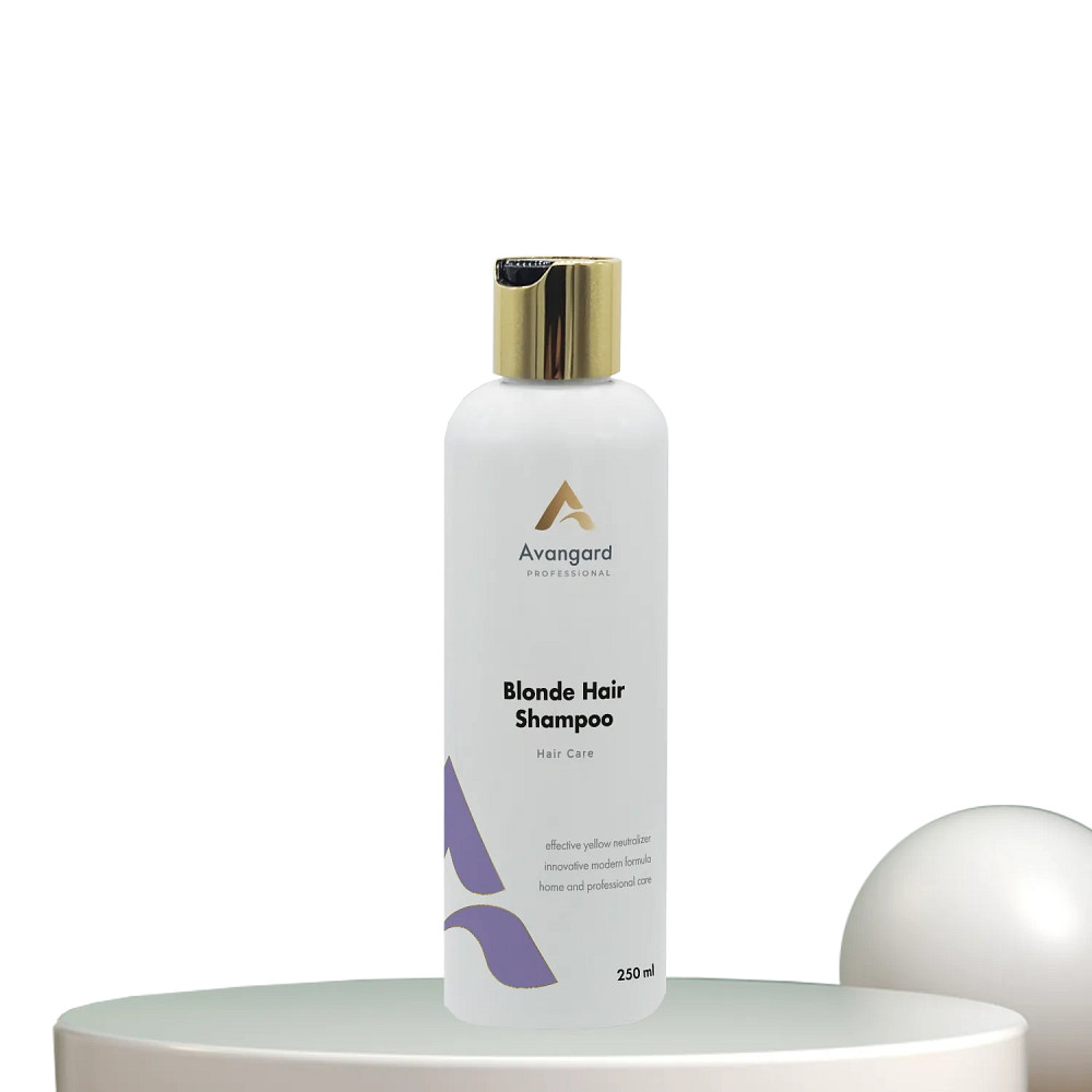 Шампунь для нейтралізації жовтизни та сяйва волосся, фарбованого у відтінки блонд A_Avangard Professional 250 мл Київ - фото 1