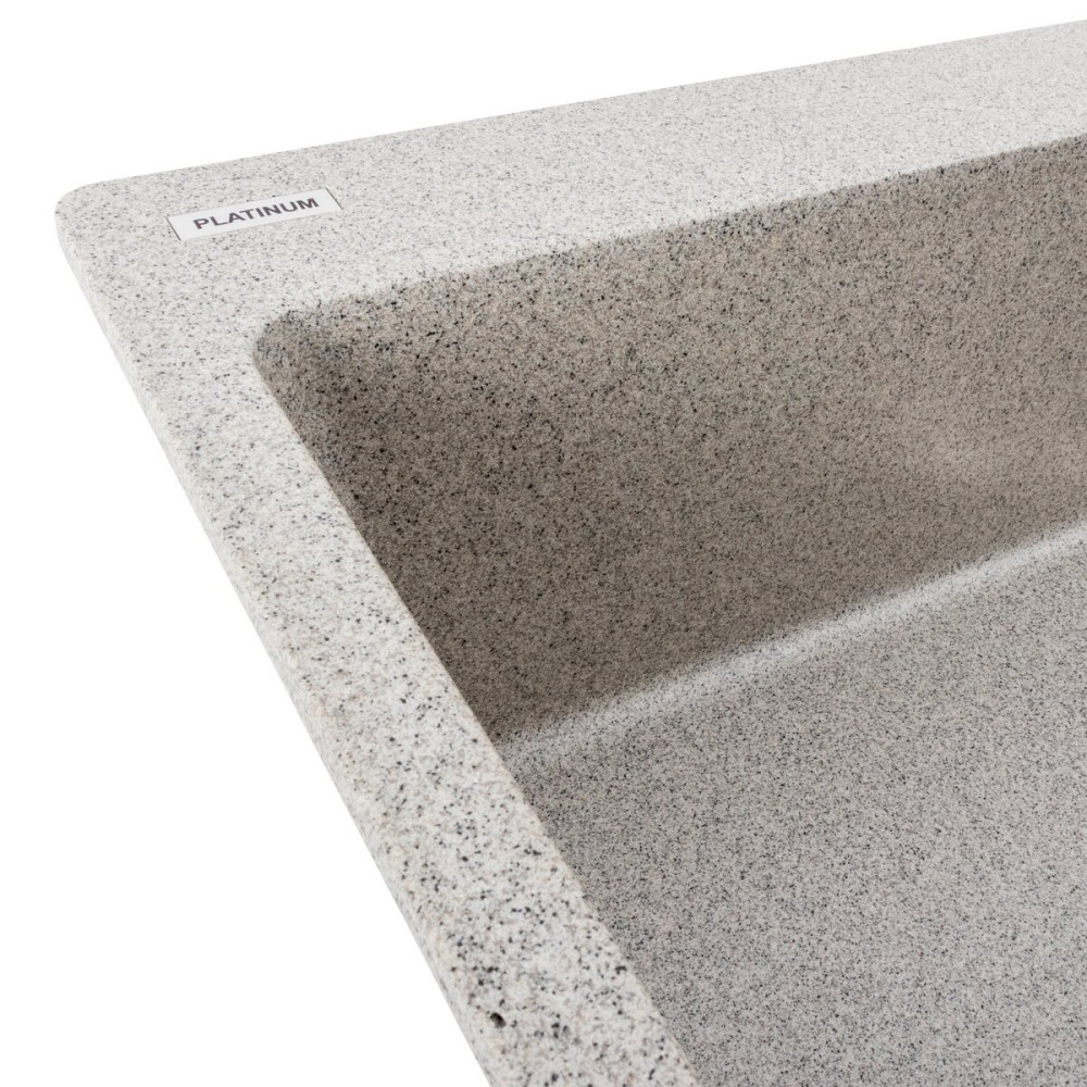 PLATINUM Гранітна мийка для кухні Platinum 7850 Bogema матова (сіра) Київ - фото 5
