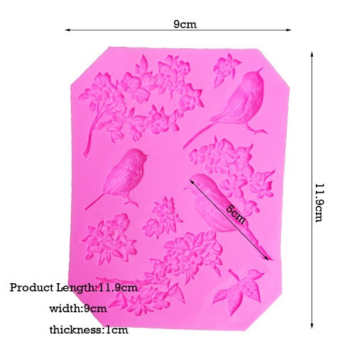 Молд силіконовий Птахи 119 на 90 см рожевий Київ - фото 2