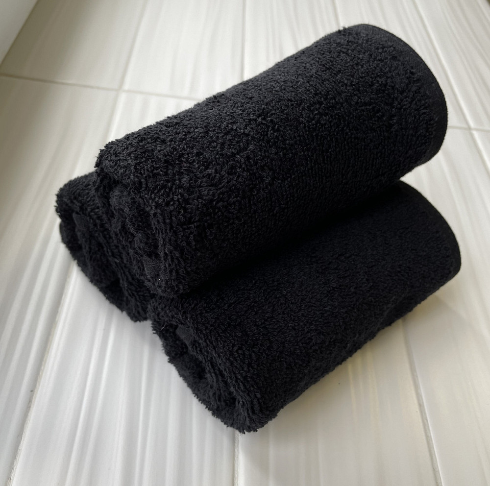 Ecotton Комплект рушників Ecotton 30х50 см махрові 6 шт. серветки для рук 380 г/м²чорний Black Коломыя - изображение 5