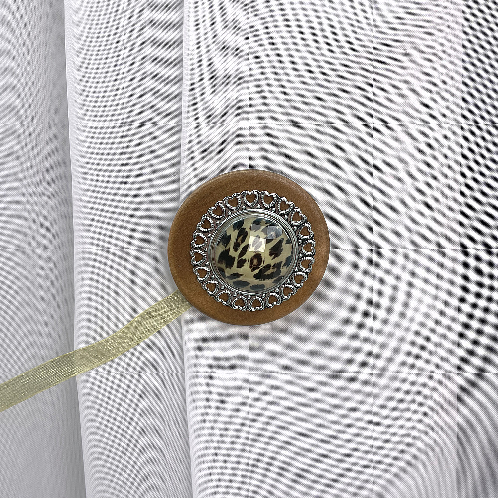 Магніти для штор і гардин Карпати набір 2 шт Коричневий з сріблястим (81-148) Київ - фото 4