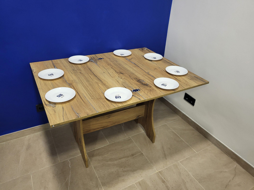 Стіл для кухні - розкладний Ш89хГ59хВ76 см - Дуб Флагшток Львів - фото 9