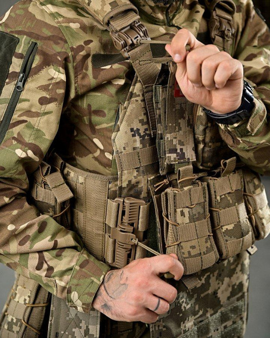 Плитоноска быстрый сброс комплекте РПС в сборе  пиксель рюкзак Одесса - изображение 8