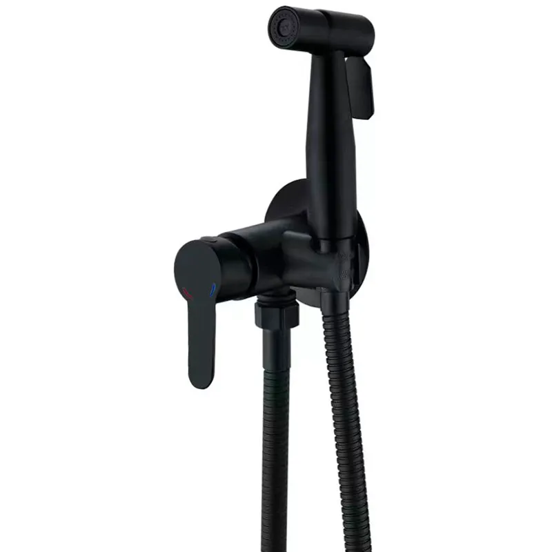 Смеситель для гигиенического душа Zerix DAX-333 Black с лейкой из нержавеющей стали SUS304 ZX4830 Харьков - изображение 1