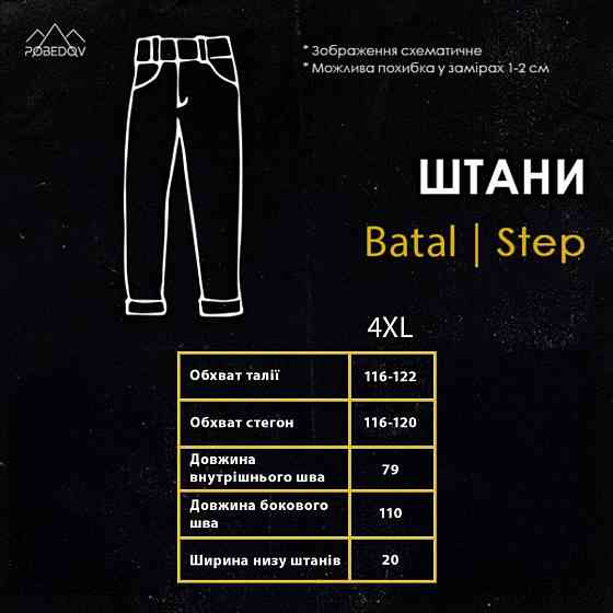 Чоловічі штани карго демісезонні темно-сірі котонові Pobedov Step Київ