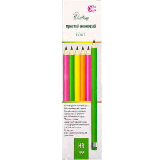 Набір олівців CR255-12 неоновий 12 штук Вінниця