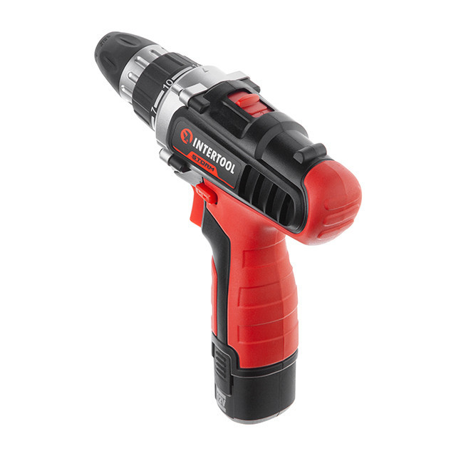 Дриль-шурупокрут акумуляторний, Li-Ion, 12 В, 18 Nm, 0-400/0-1500 об/хв, 1,5 Аг, 2 акумулятора, 2 швидкості INTERTOOL WT-0321 Київ - фото 4