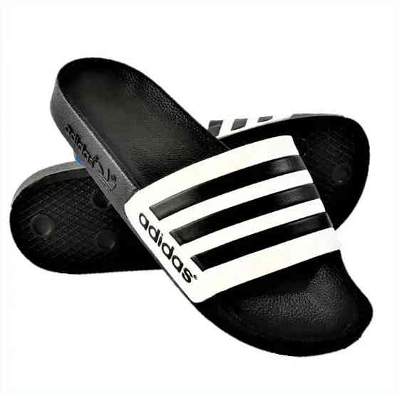 Шльопанці Капці Adidas Сланці Адідас Білі Жіночі Чорні (розміри: 36,37,38) Дніпро