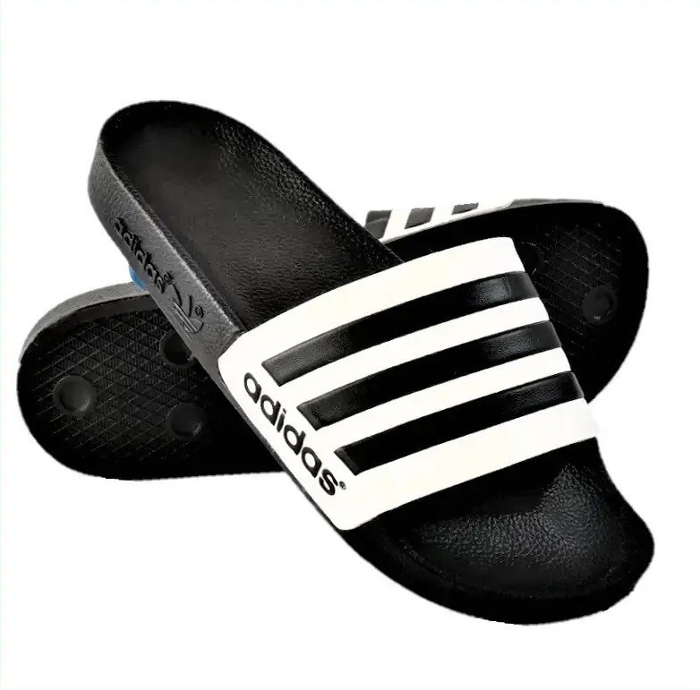 Шльопанці Капці Adidas Сланці Адідас Білі Жіночі Чорні (розміри: 36,37,38) Дніпро - фото 1