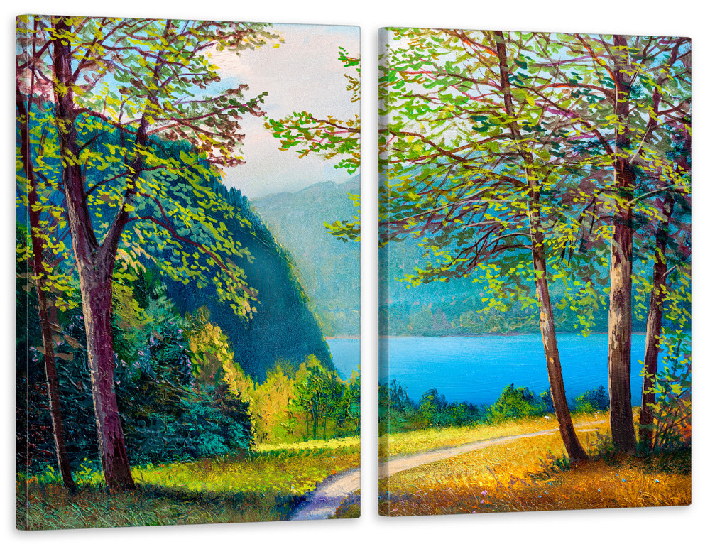 Модульная картина в гостиную / спальню Лісова природа TLV-2_016 90x132  см Киев - изображение 1