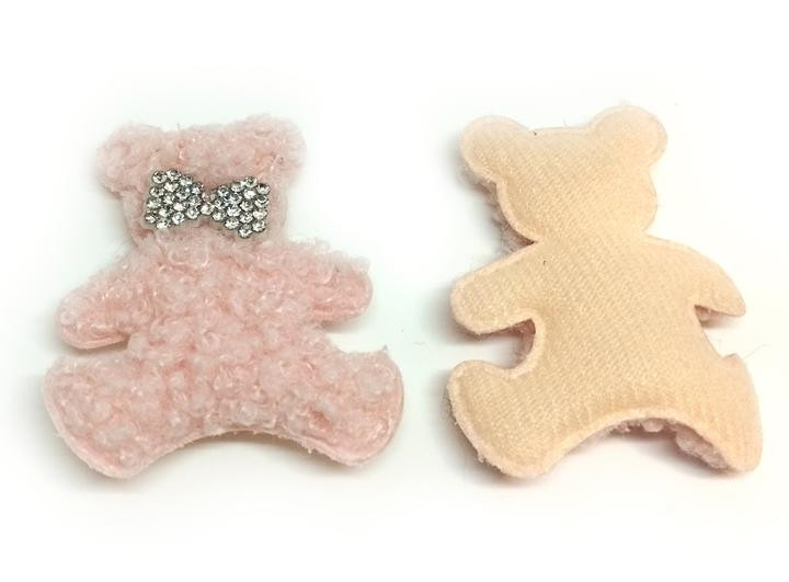 Патч нашивка на одежду Мишка розовый 10 шт Киев - изображение 1