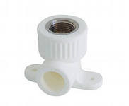 Коліно біле (Кут) KALDE настінне різьблення внутрішнє ∅ 20х1/2 Харків - фото 1