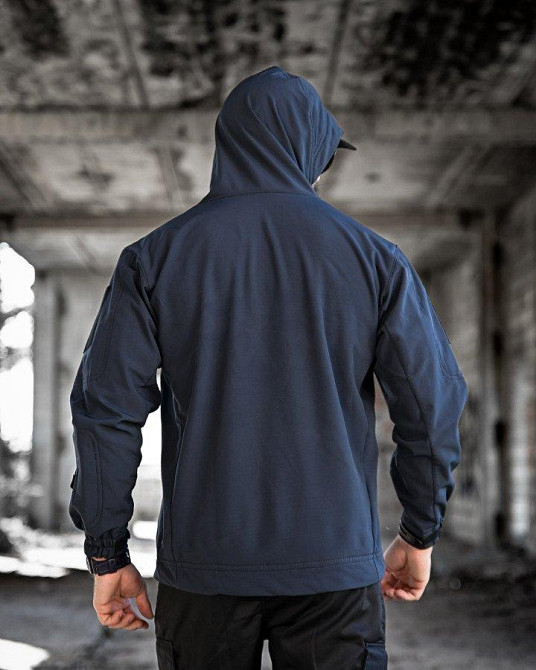 Тактична куртка Soft Shel синій ВТ6474 Одеса - фото 5