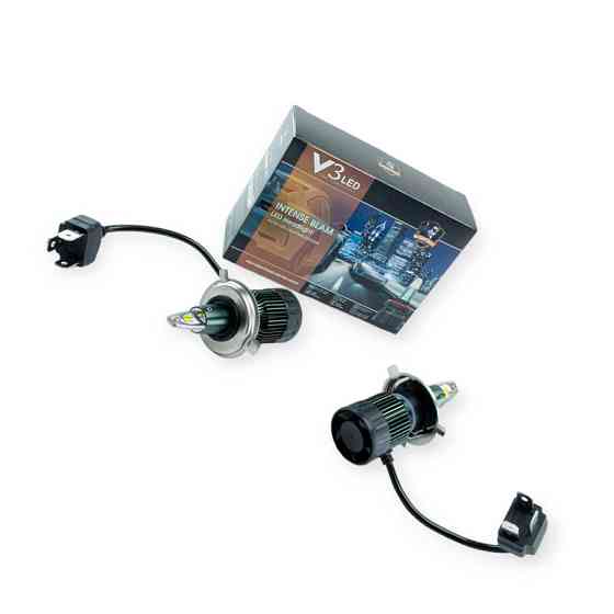 Автолампа H4 12V-24V V3 5000K 40W радиатор и вентилятор LED Мукачево