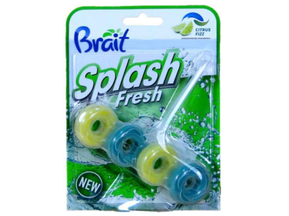 Блок д/унитаза Citrus Fizz 40г (1шт) ТМ Brait Solmir Киев - изображение 1