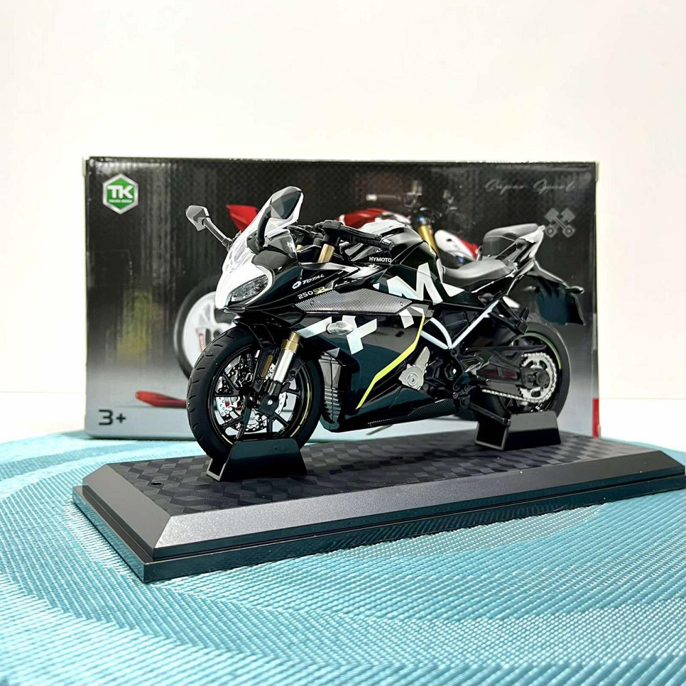 Мотоцикл металопластиковий звуки підсвічування гумові шини рухомі елементи 1:12 Чорний (BG 36-480) Чернігів - фото 10