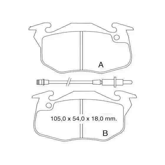 Колодки передние Рено Клио (91-98) (Dafmi Intelli) тормозные Мукачево