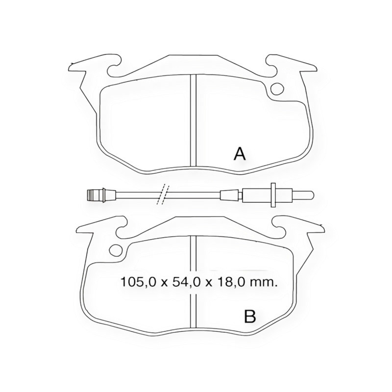 Колодки передние Рено Клио (91-98) (Dafmi Intelli) тормозные Мукачево - изображение 1