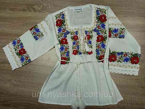 Жіноча лляна вишиванка 