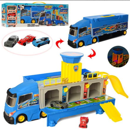 Іграшкова Вантажівка-паркінг "Гонка" HW-118, 3 машинки Вінниця