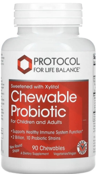 Жувальні пробіотики Protocol for Life Balanc Chewable Probiotic 2 млрд 90 жув таб Київ - фото 1
