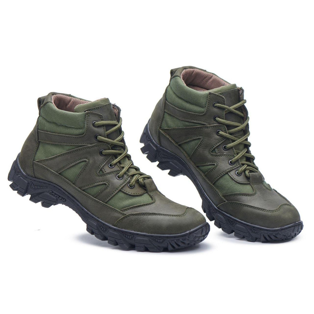 Тактичні черевики, шкіра та кордура, прошиті. Міцні ЗСУ Хакі Демі 43 (28,5) Харків - фото 4