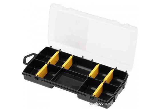 Органайзер пластиковий STANLEY : 210 х 115 х 35 мм, 10 комірок, з переставними перегородками Одеса